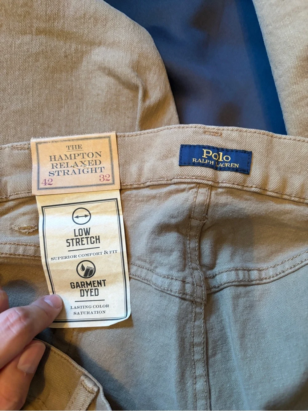 Polo by Ralph Lauren Two-Tone Pants - Beige and Navy